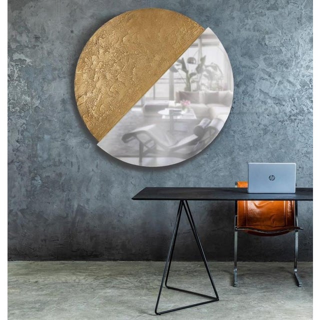 Not Yet Made - Made To Order Orizzonte 55120 Silver Oval Mirror by Disain1971 For Sale - Image 5 of 7