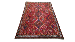 Vintage Persian Hand Made Knotted Rug - 5x8