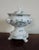 Traditional 19th Century French Empire Old Paris Porcelain Sprig Cornflower Urn Form Sauce Tureen & Cover For Sale - Image 3 of 11