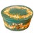 1970s Maitland-Smith Hand Painted Oval Tole Style Storage Box With Floral Garland Motif For Sale - Image 11 of 11