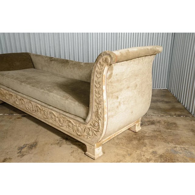 Wood French Empire Recamier Mahogany Daybed 18Th. C. For Sale - Image 7 of 17