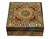 Middle Eastern marquetry inlay jewelry box for decor. This vintage box made of combination of natural wood, walnut wood,...