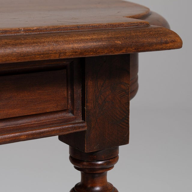 French 19th Century France Rich Mahogany Mahogany Side Table For Sale - Image 3 of 11