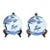 Antique 19th Century Chinese Blue and White Porcelain Qilin Dishes - A Pair For Sale