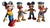 Rubber Donald Duck and Mickey Mouse Dolls from Biserka Prod., 1960s, Set of 4 For Sale