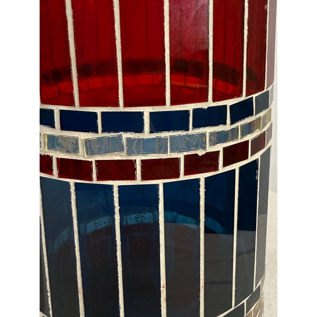 Longaberger Americana Stained Glass Candle Holders - A Pair For Sale - Image 10 of 12