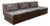 Vintage 1960s Percival Lafer Mp145 Modular Brown Leather 3pc Sectional Sofa For Sale