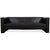 Visavis Leather Set Three-Seater Sofa Couch Chaise Lounge in Black by Brühl, Set of 2 For Sale - Image 4 of 18