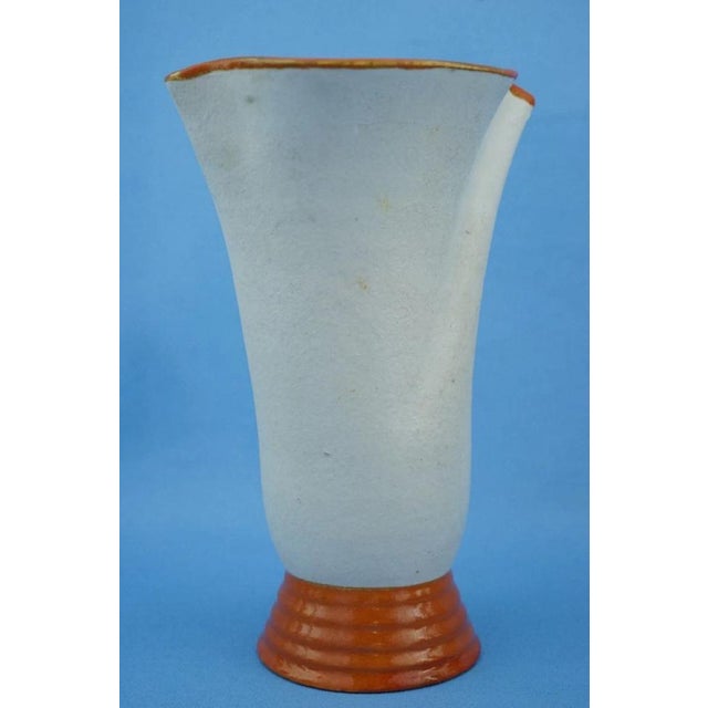 20th Century Art Deco Ceramic Vase with Futuristic Elements by Manlio Trucco for La Fenice, Albisola, Italy, 1920s For Sale - Image 12 of 18