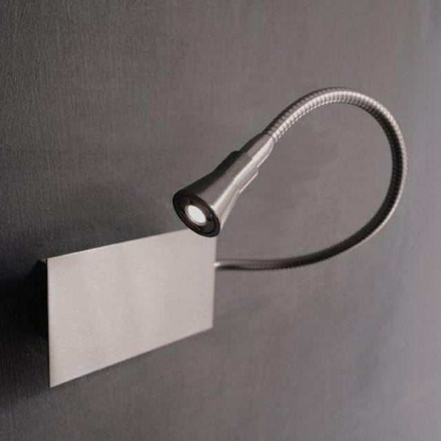 Flex & Drop Led Wall Light in Satin Nickel by Aggiolight For Sale - Image 9 of 11