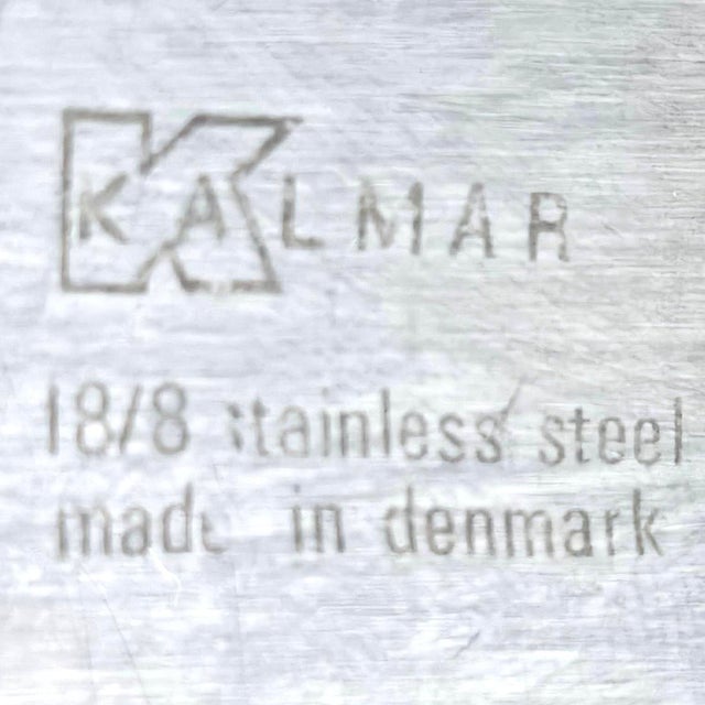 1960s Danish Stainless Steel Trays by Kalmar, a Pair For Sale - Image 12 of 12