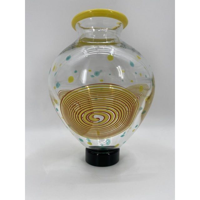 Dei Solari Vase in Murano Glass by Giovanni Levante for Salviati, Italy, 1992 For Sale - Image 14 of 14