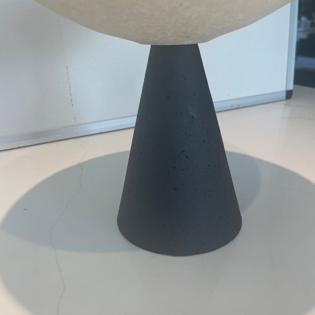 Mid-Century Modern Black and Black and White Modern Bowl For Sale - Image 3 of 5