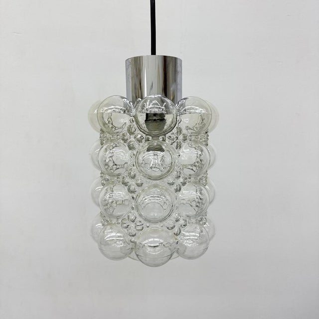 Large Bubble Glass Pendant by Helena Tynell for Limburg, Germany, 1970s For Sale - Image 12 of 18