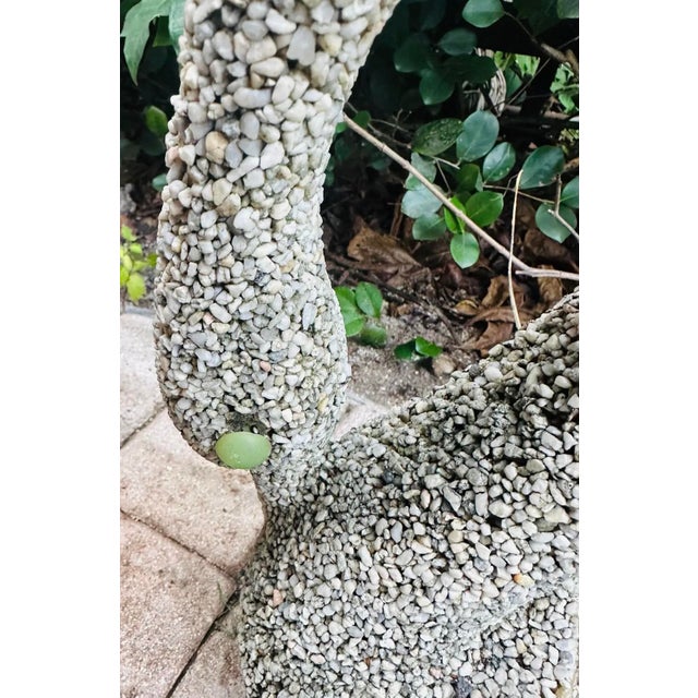 Stone Late 20th Century Stone & Pebbles Swan Planters - A Pair For Sale - Image 7 of 12
