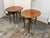 Design Plus Gallery presents a Pair of Queen Anne Style Drop-Leaf Side Tables. The set offers round drop-leaf tops with...