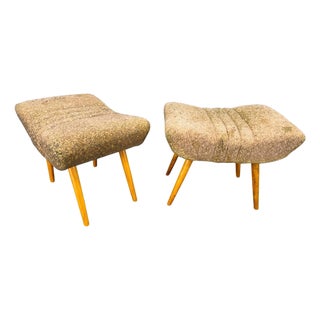 Mid-Century Modern Czech Stools, 1960s, Set of 2 For Sale