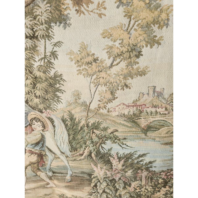 Tapestry with Hunting Landscape Scene, 1960s For Sale - Image 12 of 18