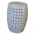 White Tessellated Garden Stool For Sale
