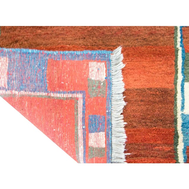 Mid 20th Century Vintage Persian Gabbeh Rug For Sale - Image 11 of 13