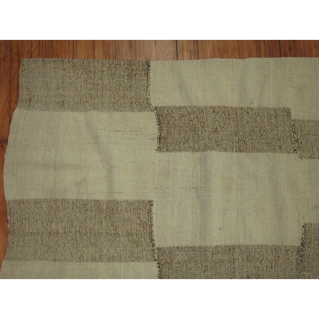 Vintage Minimalist Kilim from Turkey - 6'5" x 8'1" For Sale - Image 4 of 4