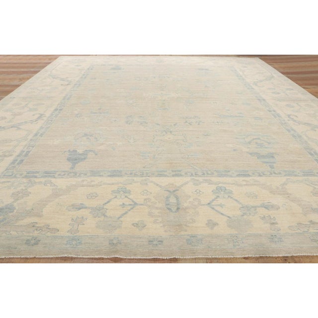 Vintage Modern Oushak Rug - 11'06 X 14'03 For Sale - Image 9 of 10