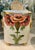 French Deco Poppy Motif French Limoges Vase With Bright Array of Faux Florals For Sale - Image 3 of 3