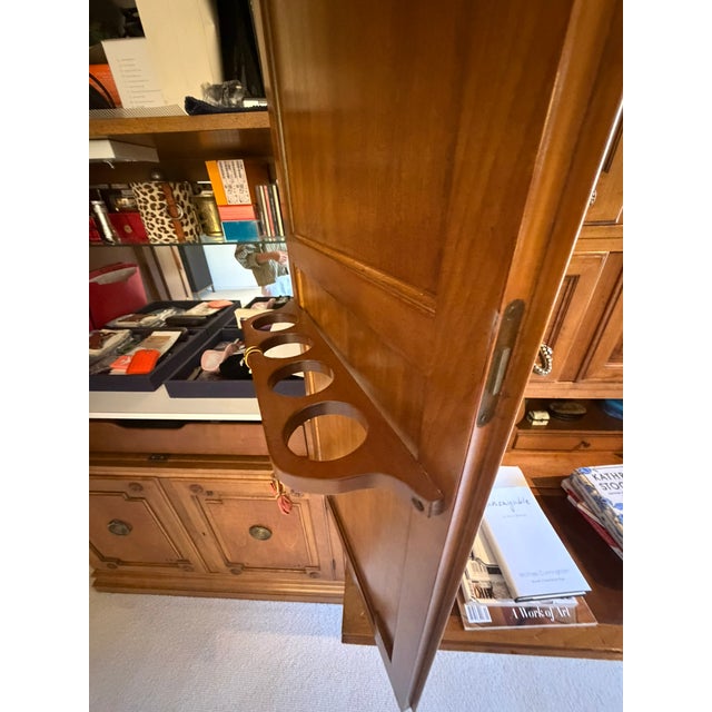 1980 German Baker 9‑Piece Wall Unit & Secretary – Modular Library Cabinet For Sale - Image 13 of 14
