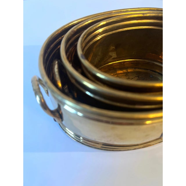 Nesting Brass Boxes with Clam Shell Details - Set of 3 For Sale In Los Angeles - Image 6 of 10