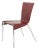 Postmodern Red Leather Side Chair For Sale