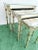 Vintage Silver Faux Bamboo Monkey Chinoiserie Nesting Tables W/ Glass Tops - Set of 3 For Sale In West Palm - Image 6 of 9