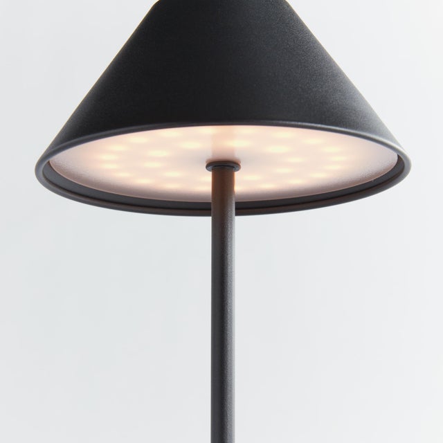 Alluna Cordless Led Lamp 10" - Black For Sale In Chicago - Image 6 of 10
