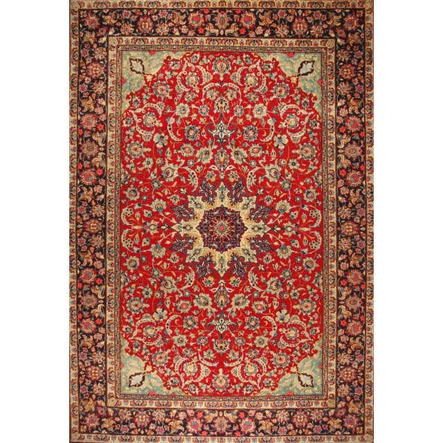 Middle Eastern Hand-Knotted Rug For Sale