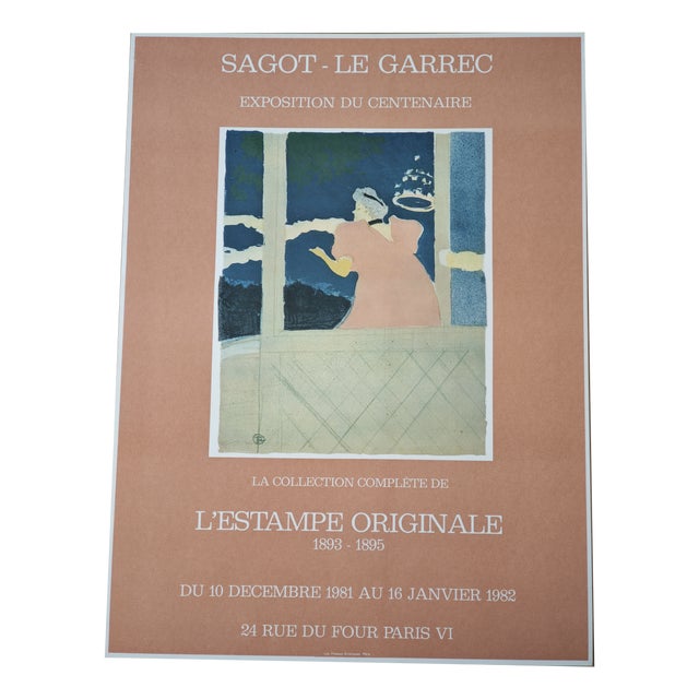 Original L'Estampe Originale Poster by Henri de Toulouse-Lautrec, 1981 For Sale