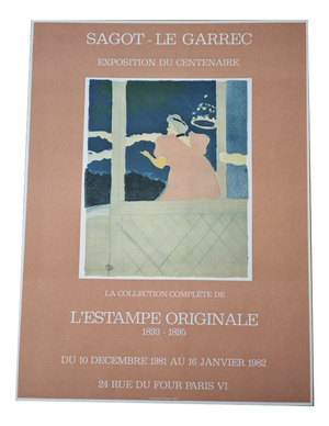 Original L'Estampe Originale Poster by Henri de Toulouse-Lautrec, 1981
