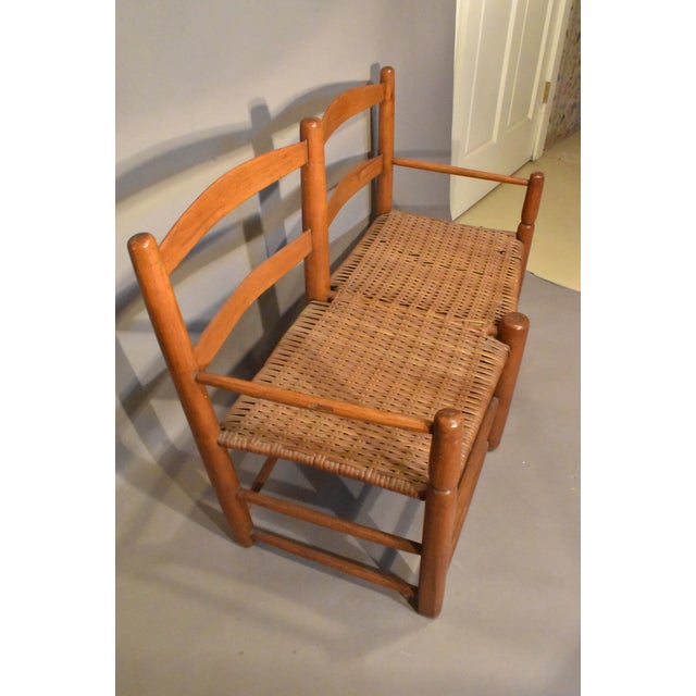 Early 19th Century Ladderback Form Wagon Seat With Arms For Sale - Image 4 of 5