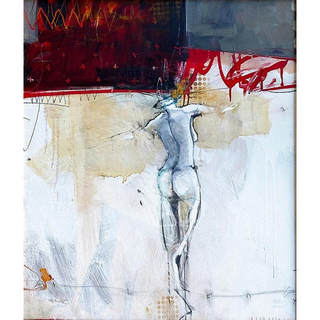 Craig Allen Abstract Nude Figurative Painting Titled "Echo" Offered for sale is an abstract nude figurative painting on...