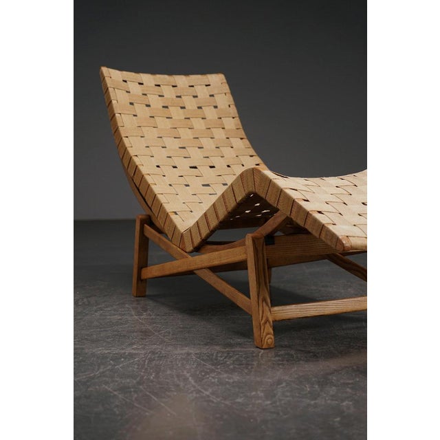 Mid-Century Modern Adjustable Chaise Longue For Sale - Image 17 of 18