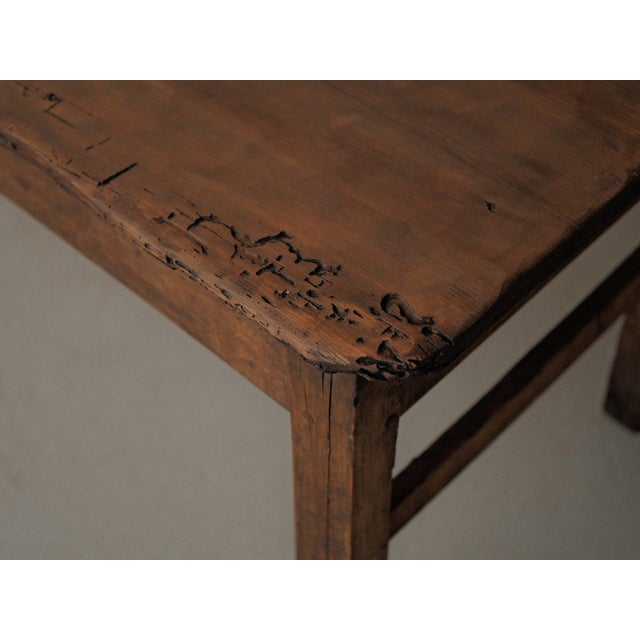 Antique French Farm Table in Wood, 1890s For Sale - Image 5 of 18