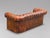 Animal Skin Antique Victorian Three-Seater Chesterfield Sofa in Brown Leather, 1880 For Sale - Image 7 of 12