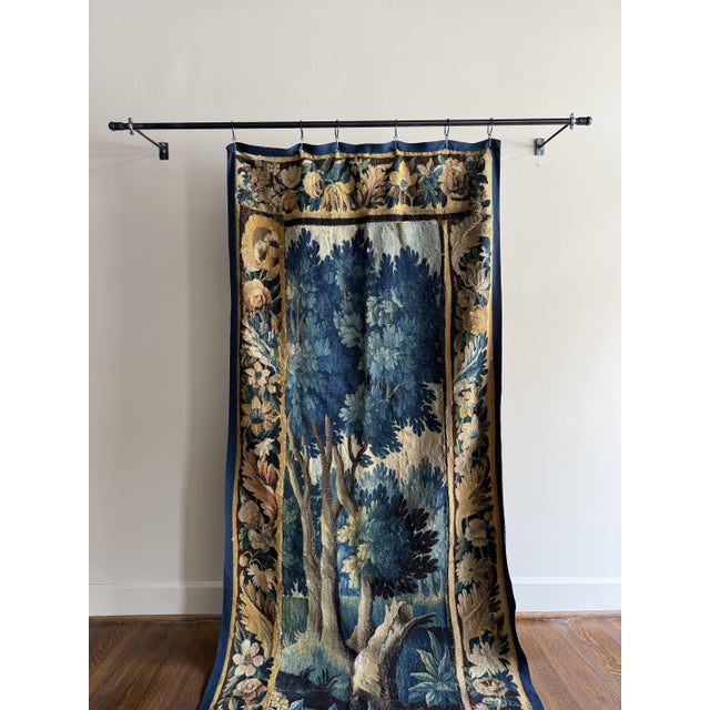 French French Antique Tapestry With Border For Sale - Image 3 of 6