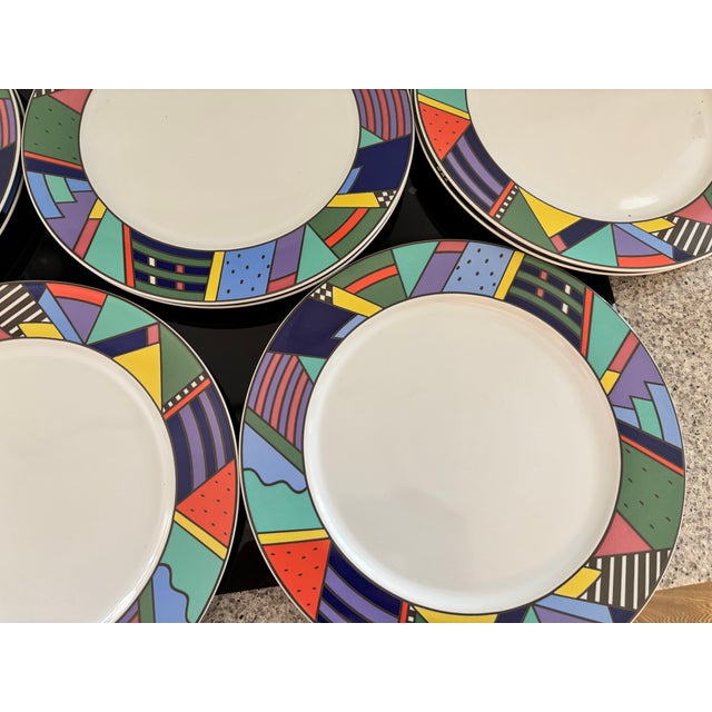 Rosenthal Scenario Metropol Serving Plates by Barbara Brenner for Rosenthal, 1990s, Set of 8 For Sale - Image 4 of 9