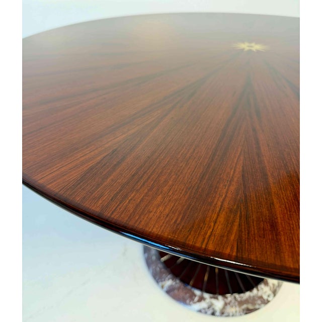 1940s Italian Art Deco Round Table by Osvaldo Borsani, 1940s For Sale - Image 5 of 9