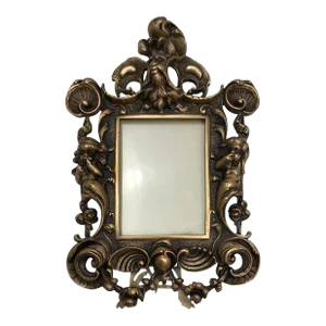 Fine Antique French Neoclassical Louis XV Style Gilt Bronze Picture Frame
