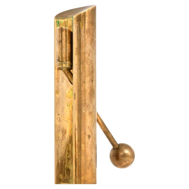 1950s Candleholder in Brass attributed to Pierre Forsell, 1950s For Sale - Image 5 of 5