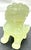 Chinoiserie Vintage Hand-Carved Translucent Celadon Jade Female Guardian Lion (Foo Dog) For Sale - Image 3 of 9