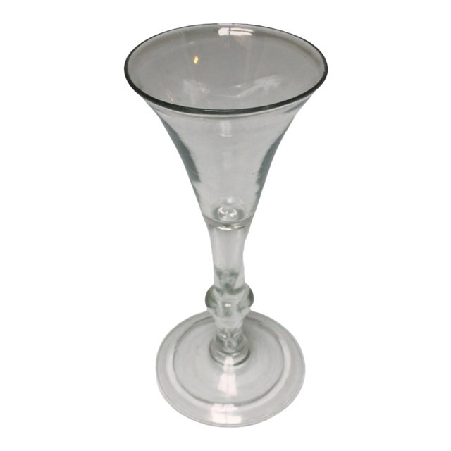 C. 1740 Flared Flute With Teared Stem For Sale