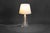 Cream Swedish Glass Table Lamp, 1960 For Sale - Image 8 of 8