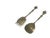 A spectacular vintage pair of Italian silver-plated salad serving utensils, heavily detailed with classic Grand Tour and...
