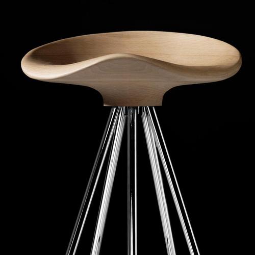 Contemporary Steel and Wood Jamaica Stool by Pepe Cortes for BD Barcelona For Sale - Image 3 of 9